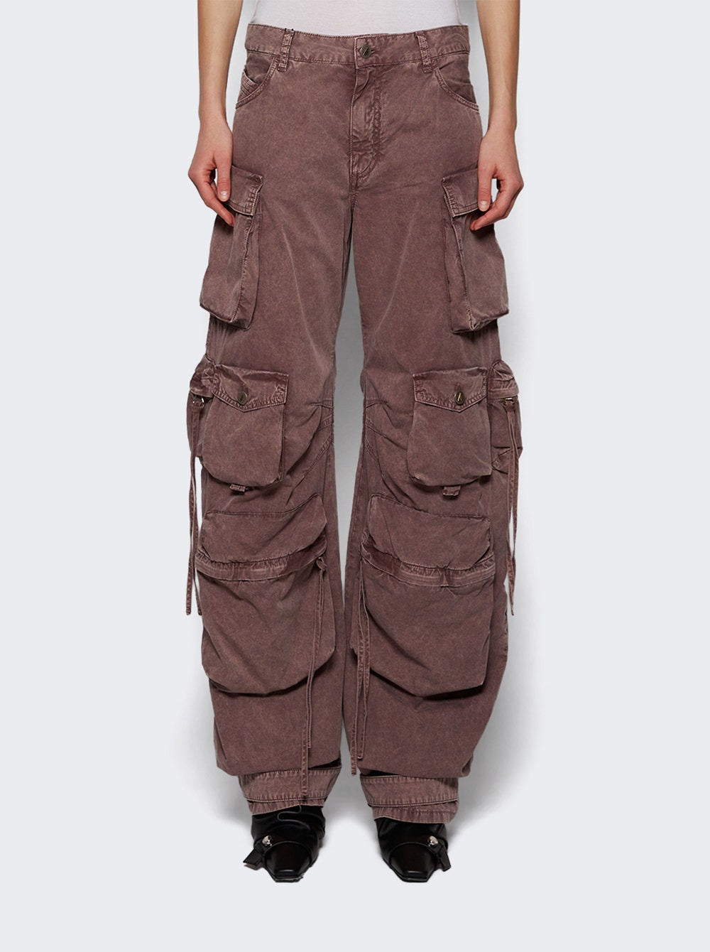 Fern Cargo Pants Washed Mauve - 3