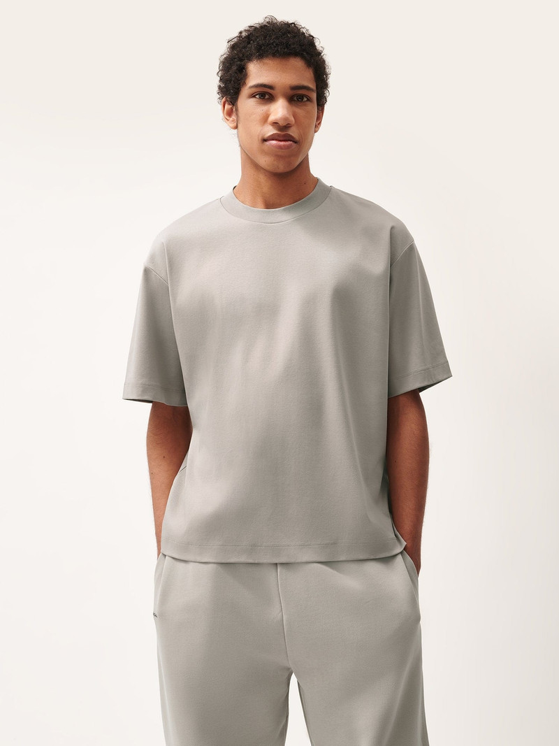 PANGAIA Mens DNA Oversized T-Shirt - Stone outlook