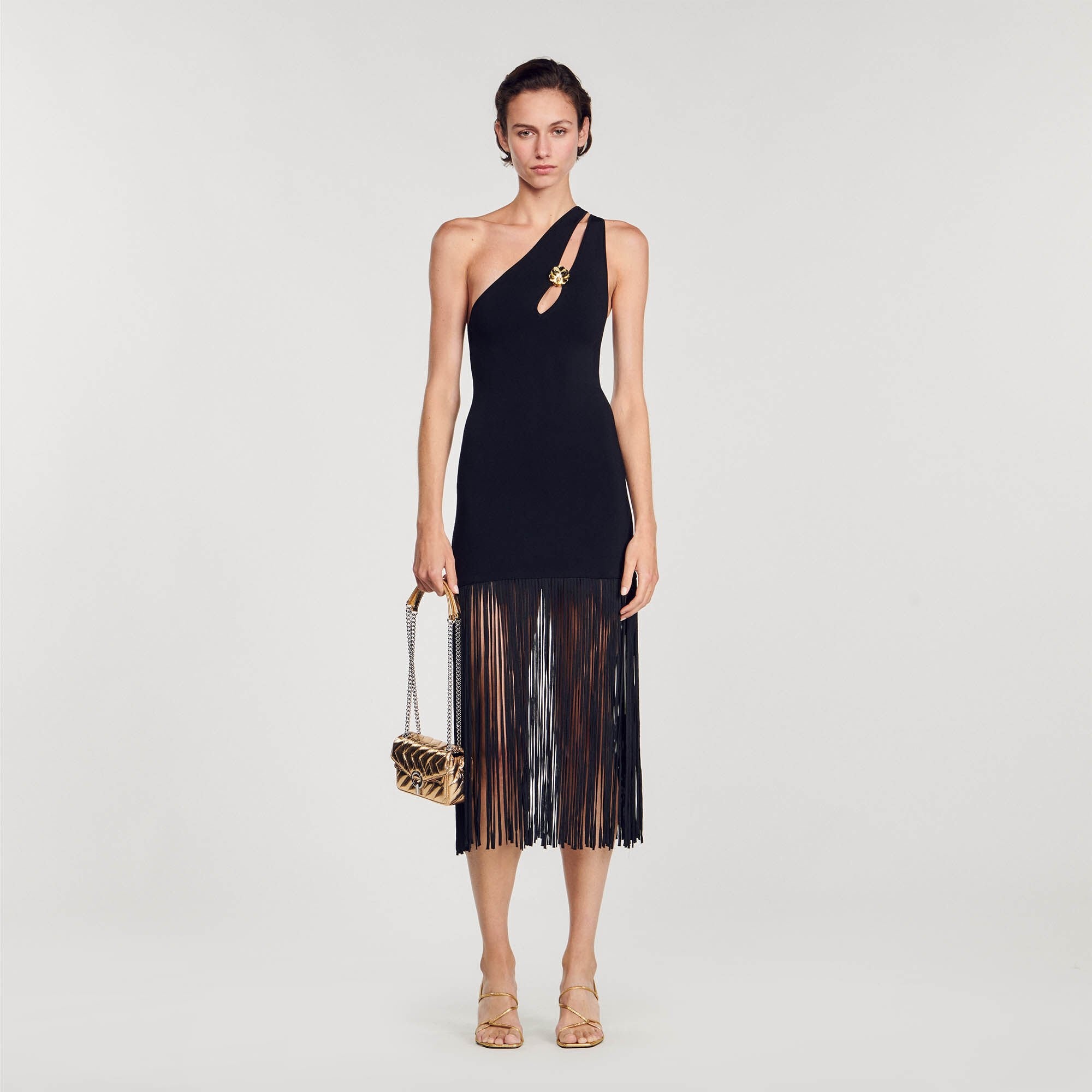 ASYMMETRIC FRINGED DRESS - 2