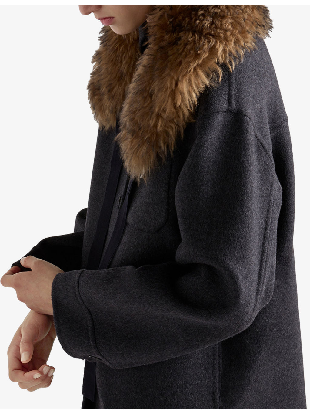 Single-breasted Double Cashmere-Wool Caban Jacket - 3