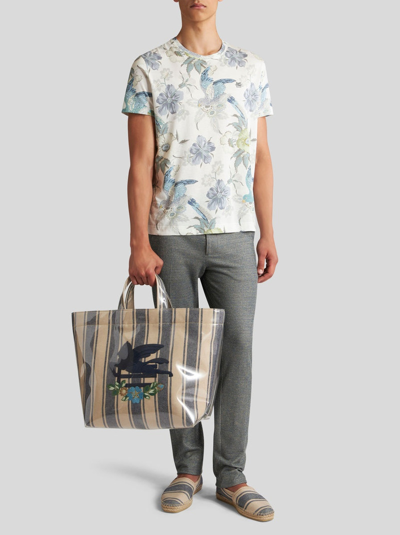 Etro LINEN JACQUARD TROUSERS outlook