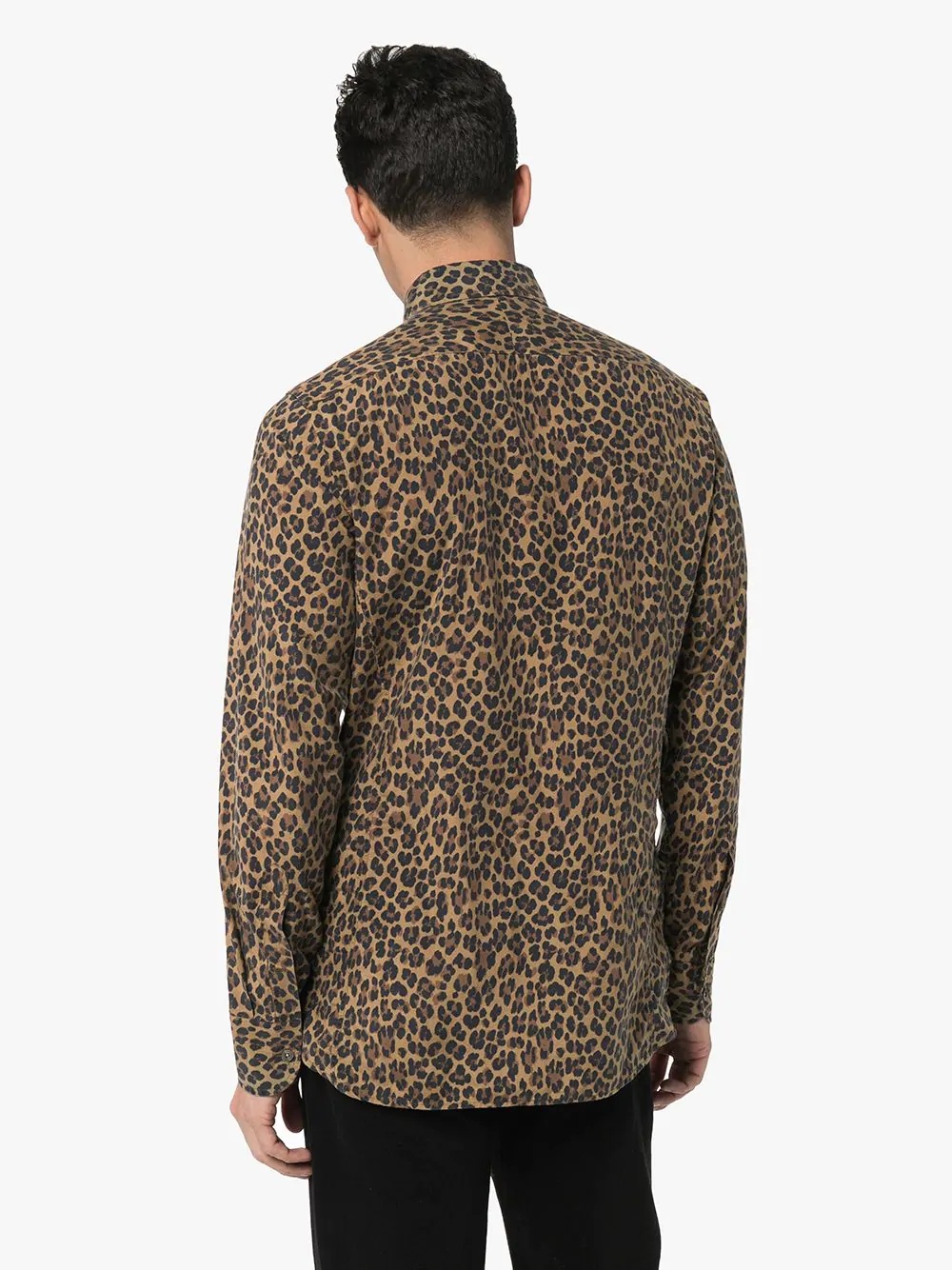 leopard-print silk shirt - 4