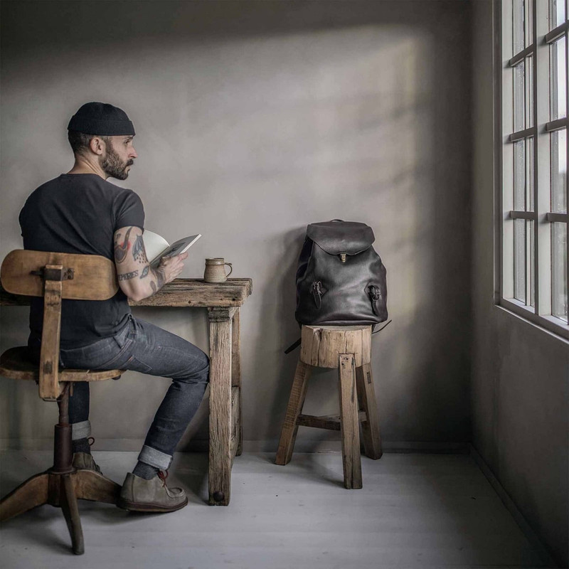 ZIBELINE BACKPACK - DARK BROWN 7