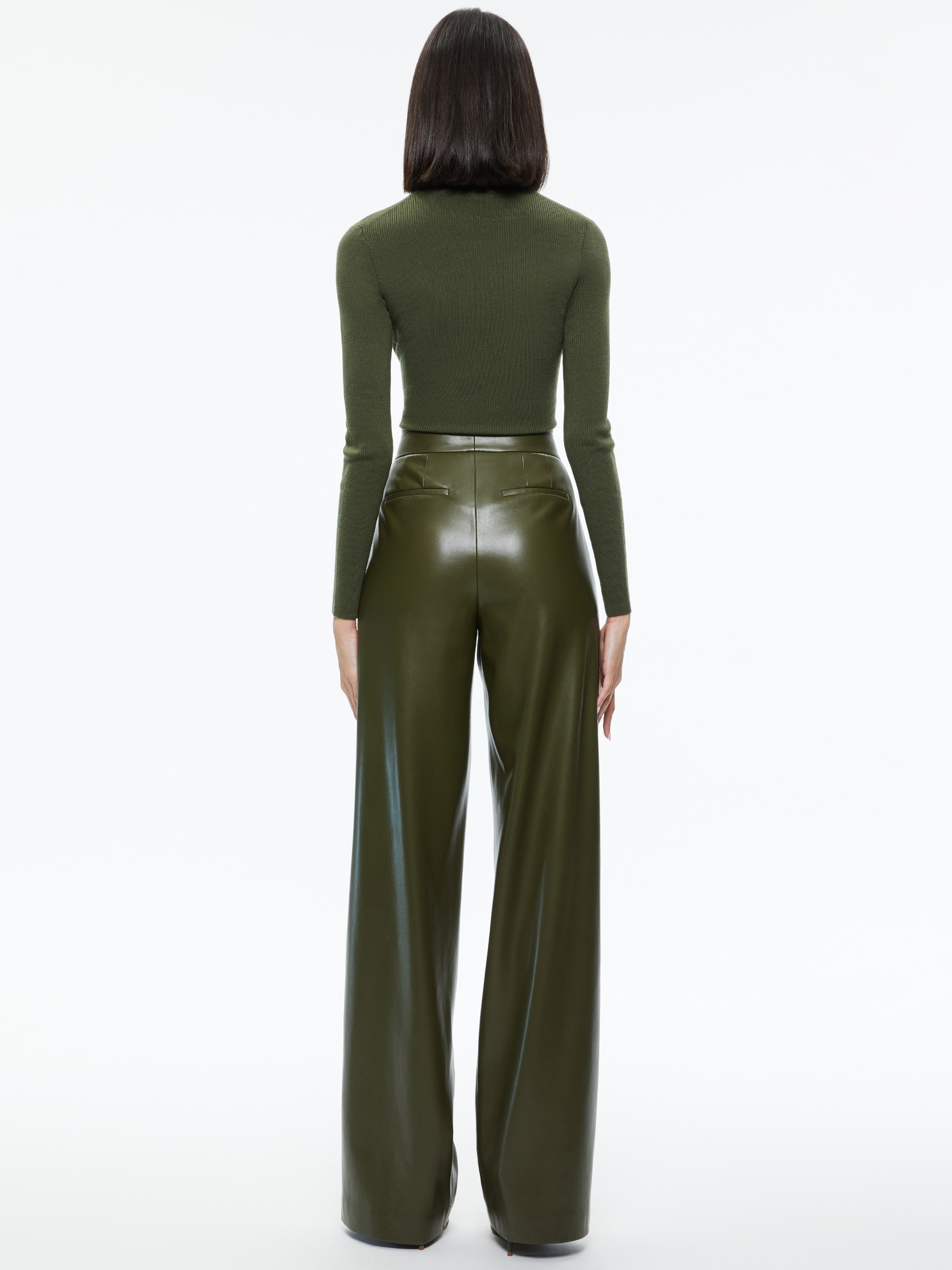SENAIDA CROPPED MOCK NECK PULLOVER - 2