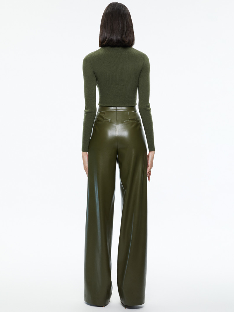 Alice + Olivia SENAIDA CROPPED MOCK NECK PULLOVER outlook