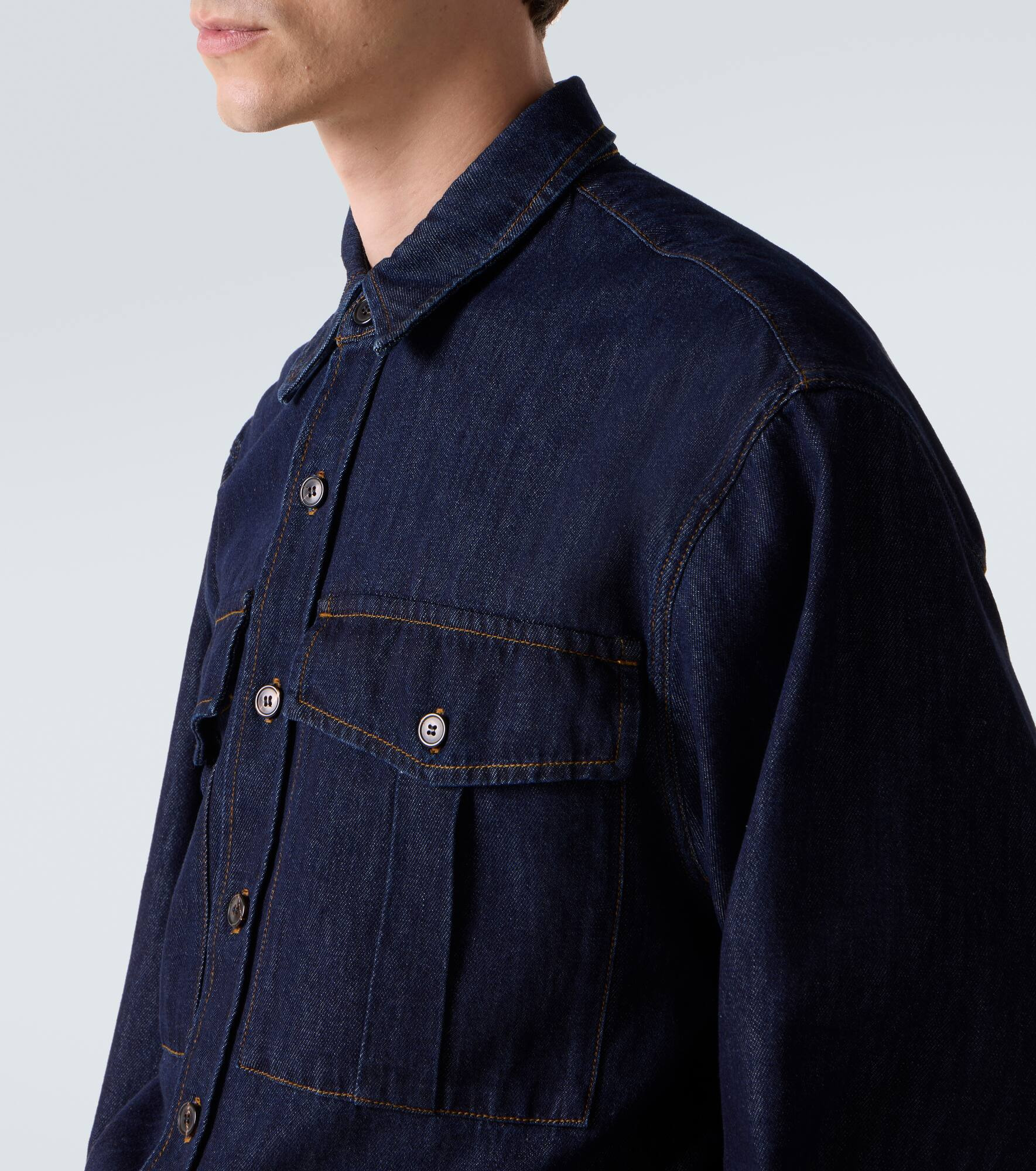 Cotton denim shirt - 6