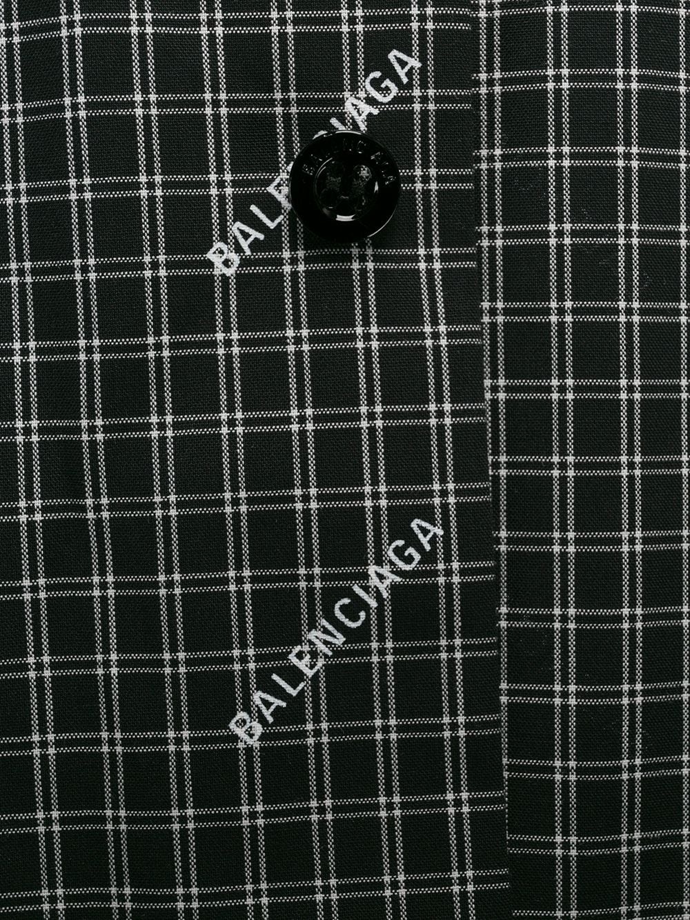 logo plaid shirt - 6