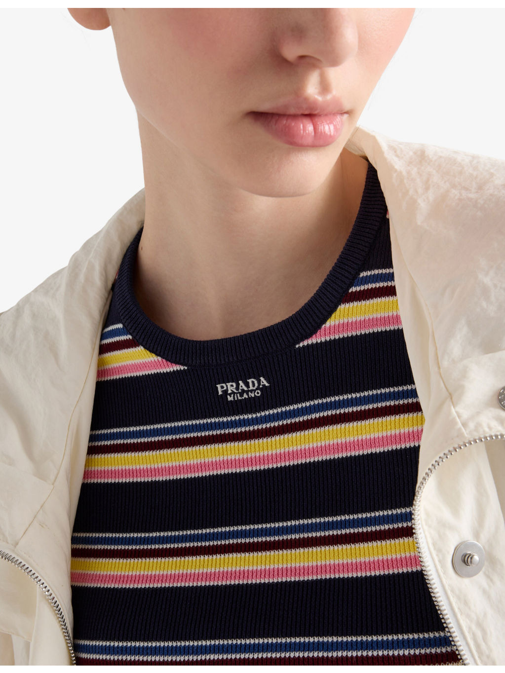 Striped Knitted Cotton Jumper - 5