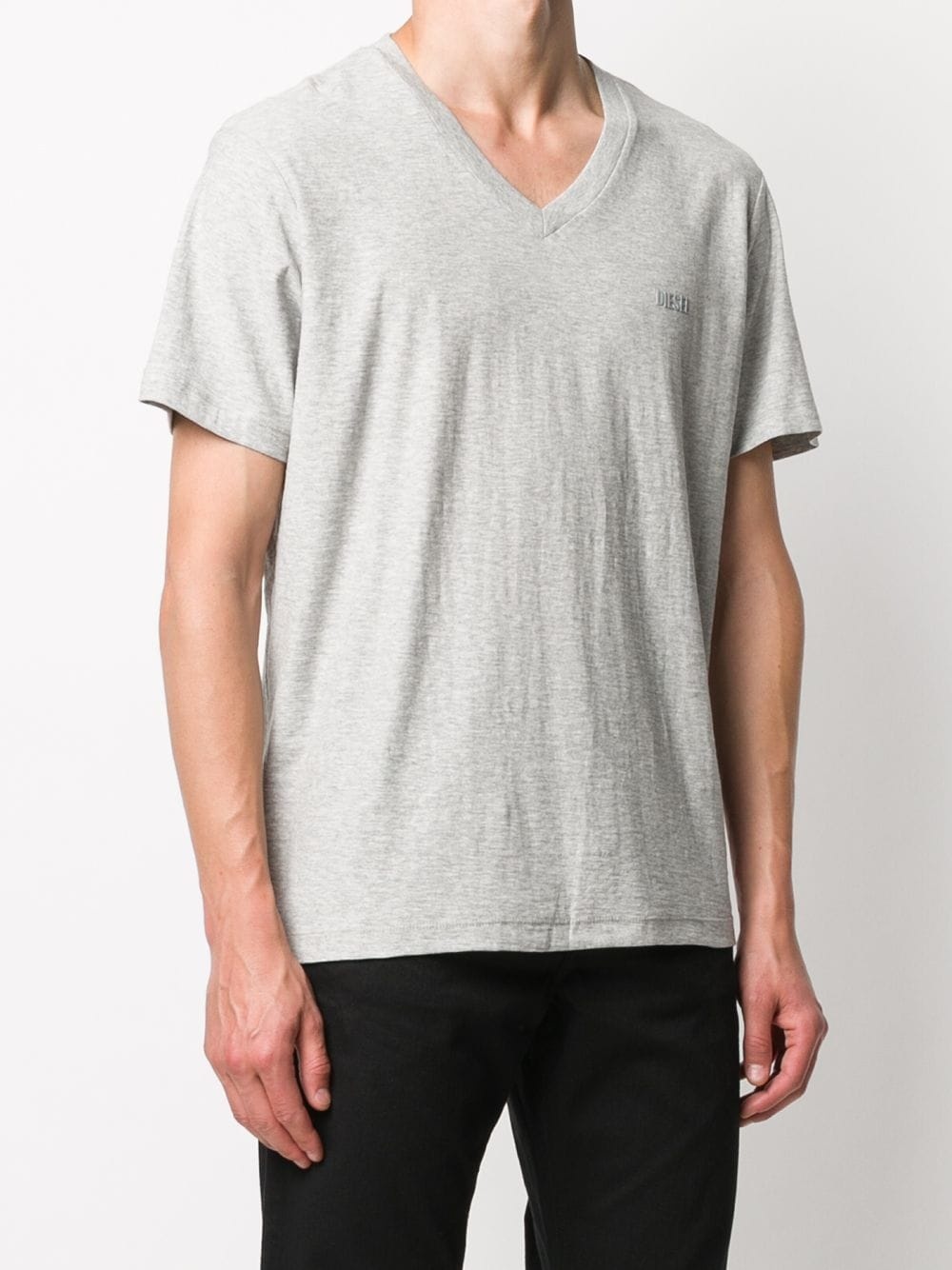 V-neck slub cotton T-shirt - 3