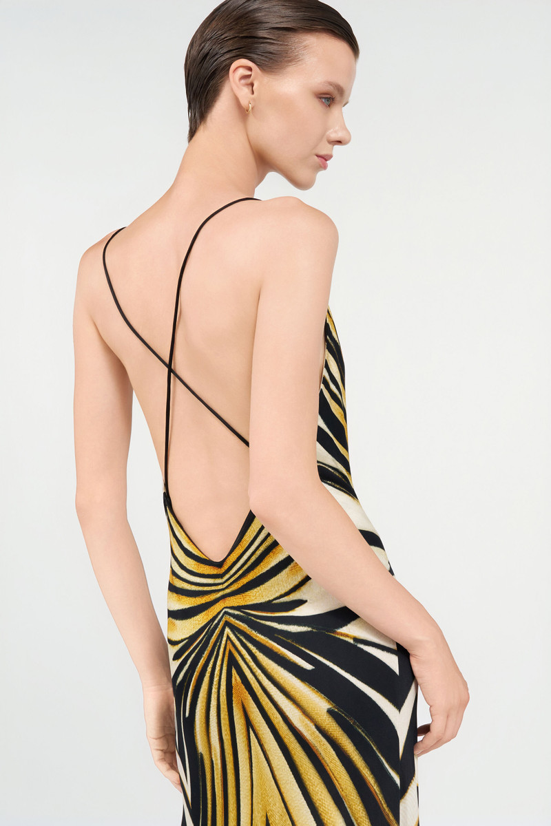 Ray Of Gold Print Dress 7