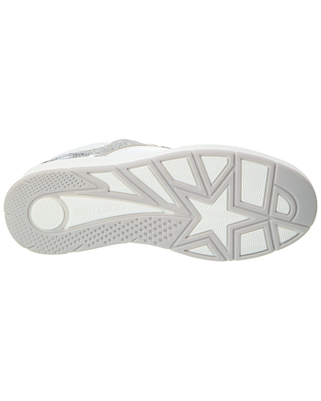 Jimmy Choo Florent/F Leather & Glitter Sneaker - 4