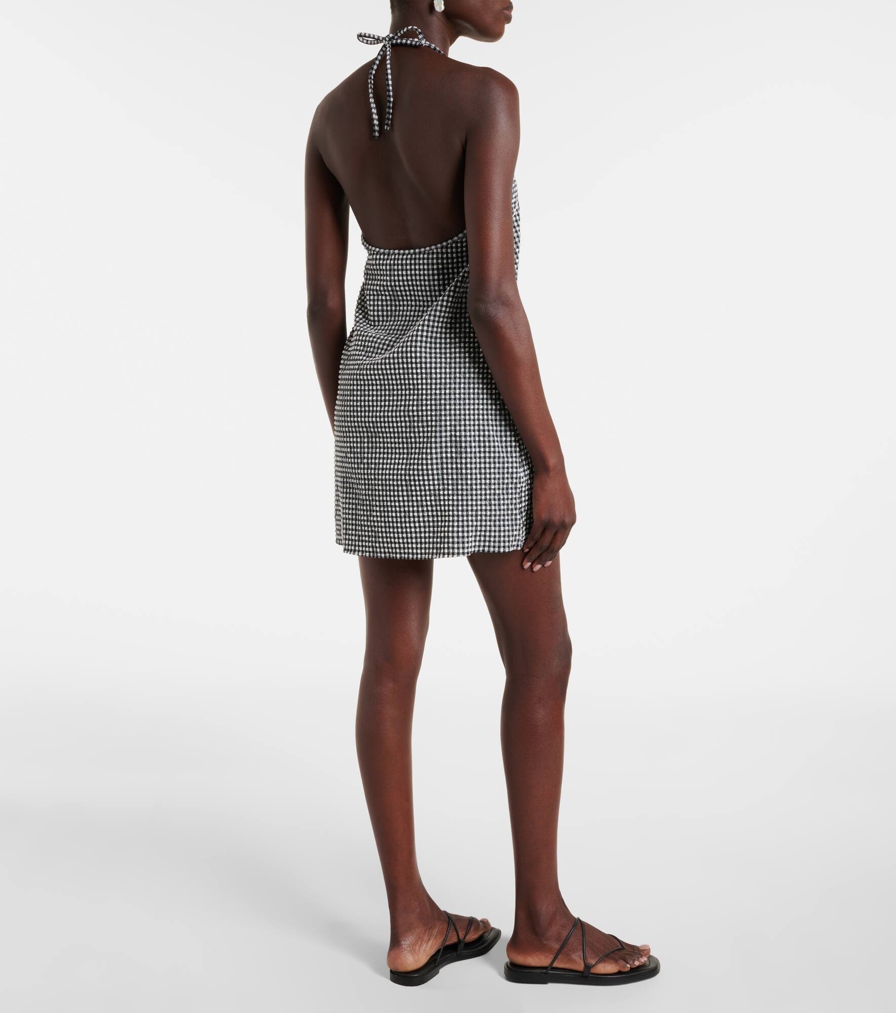Gingham seersucker minidress - 3