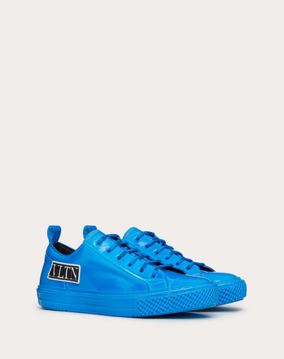 Valentino Giggies Low-top Sneaker in Neon Patent Calfskin outlook