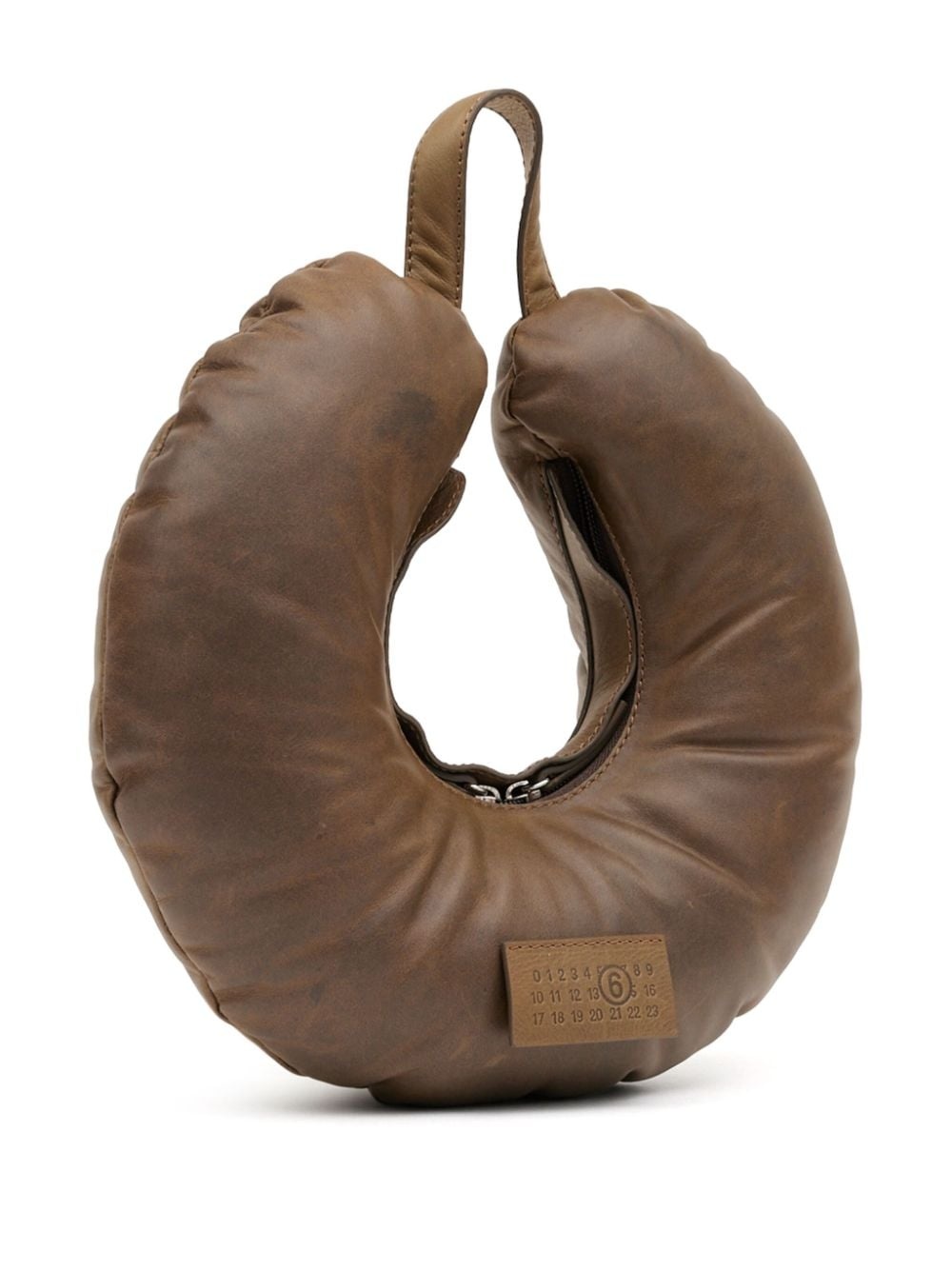 Travel Pillow leather shoulder bag - 5
