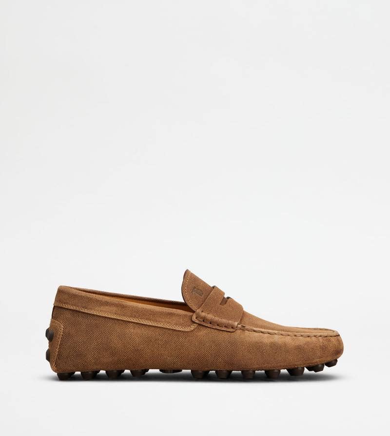 GOMMINO BUBBLE LOAFERS IN SUEDE - BROWN 1