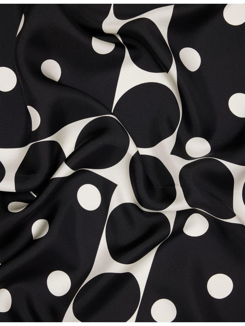 Dries Van Noten Polka Dot-Print Silk Scarf outlook