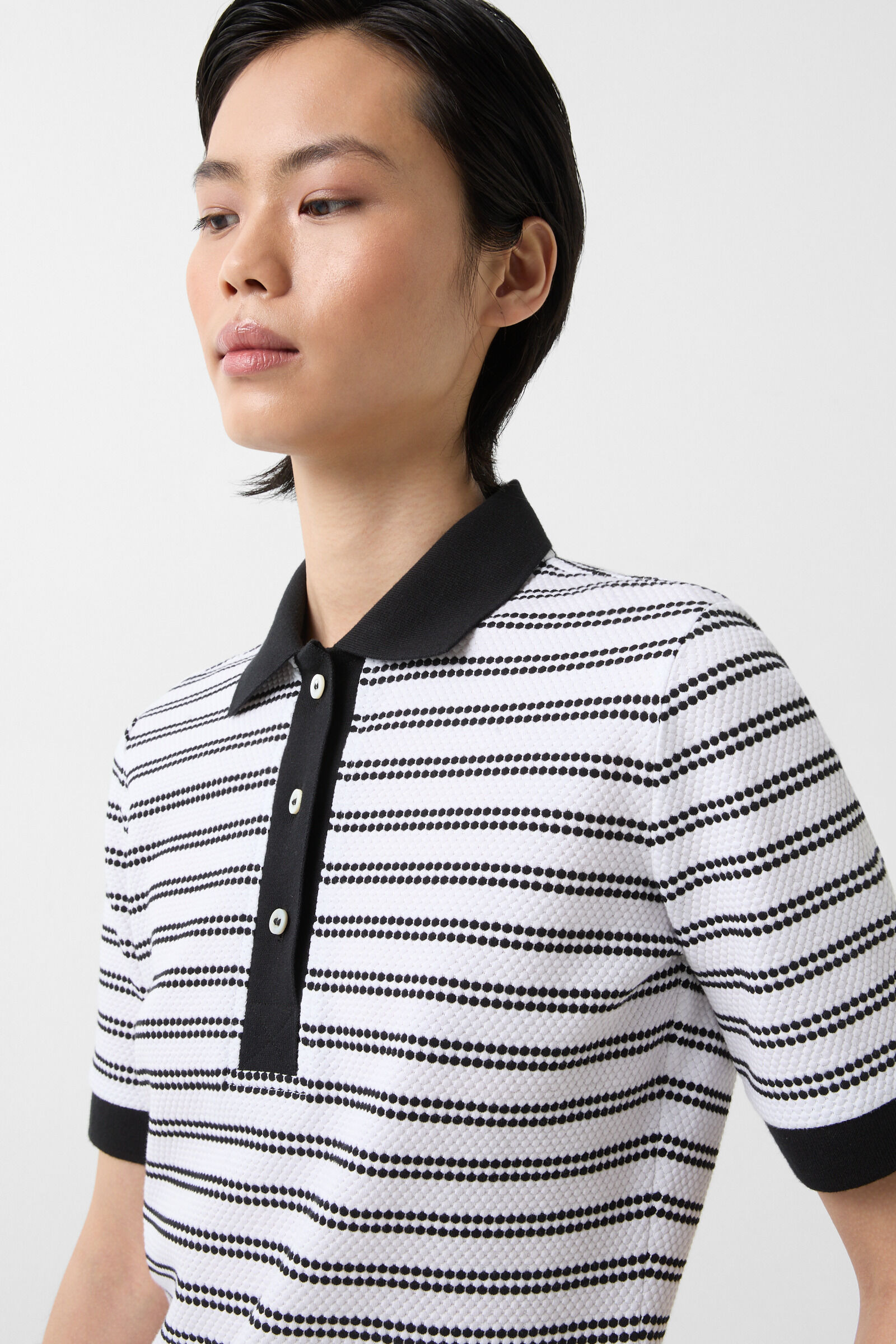 Wendy Polo shirt in Black/White - 4