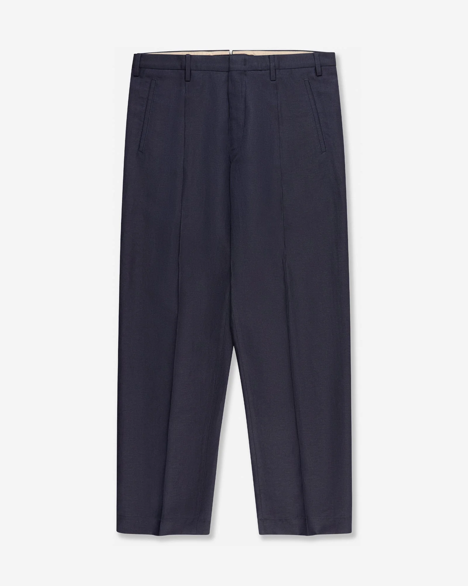 Seamless wool and linen trousers - 1