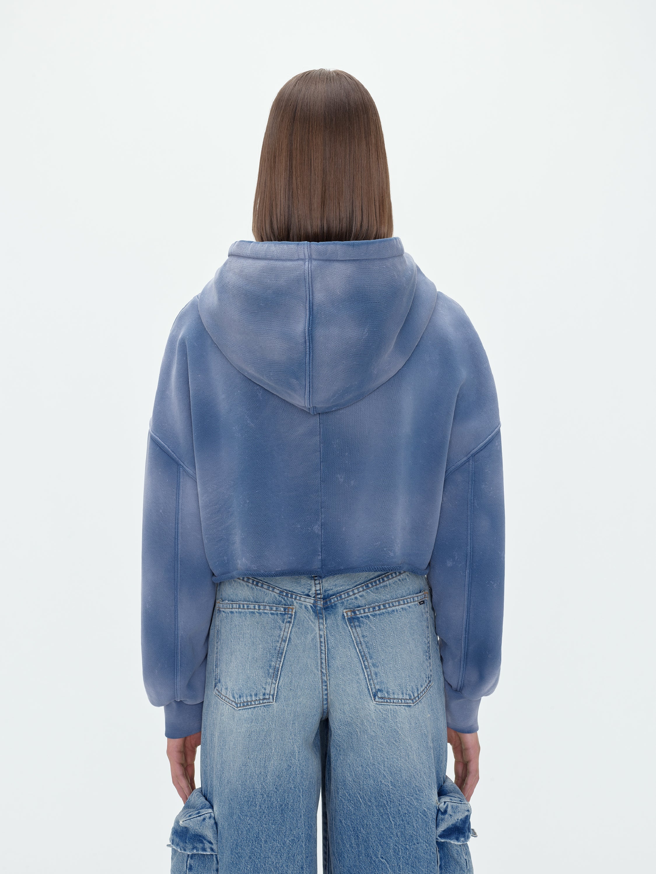 VINTAGE CROPPED TIGER HOODIE - 4
