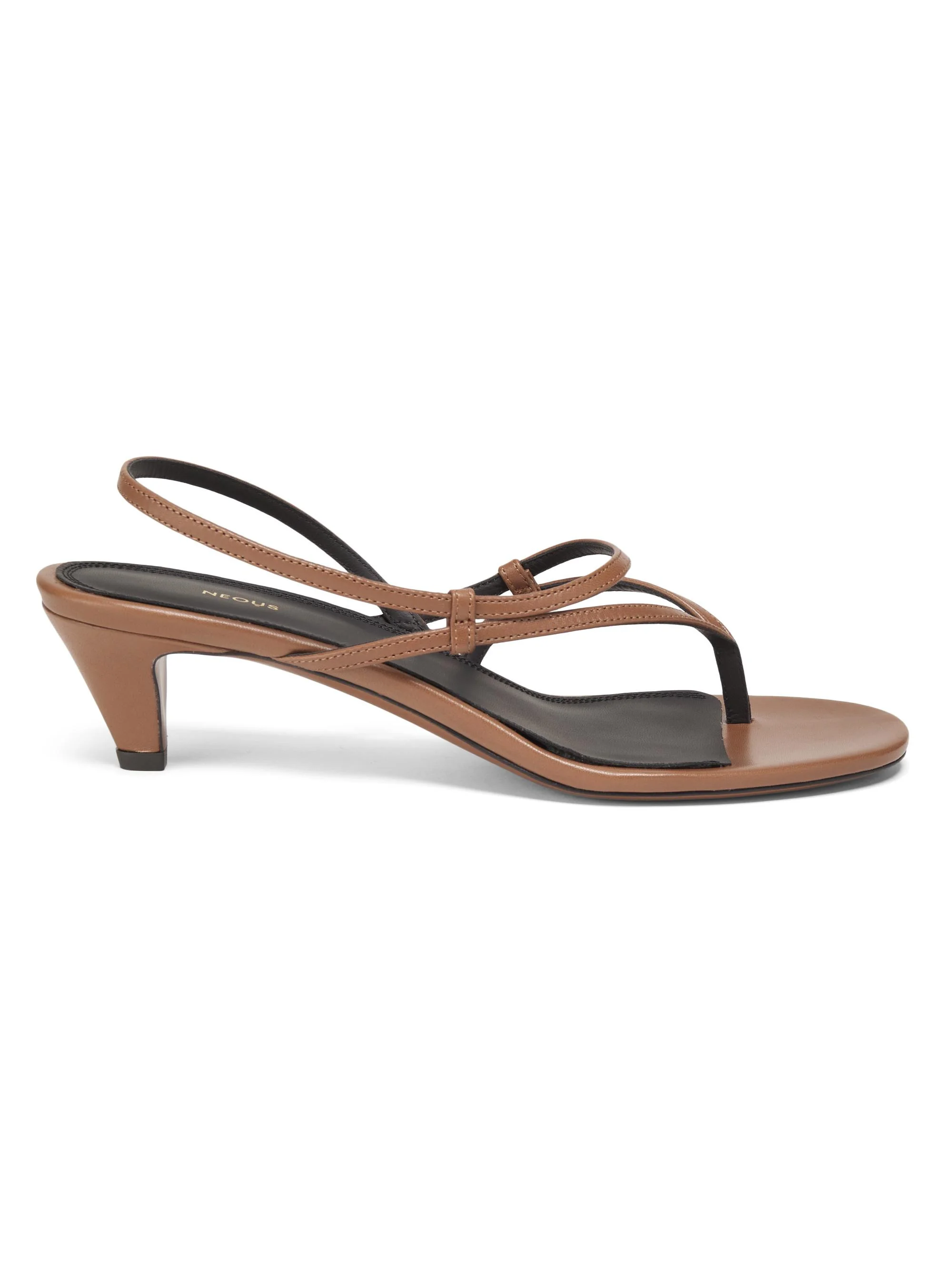 Women's Safi Leather Slingback Sandals - Dark Taupe - 1