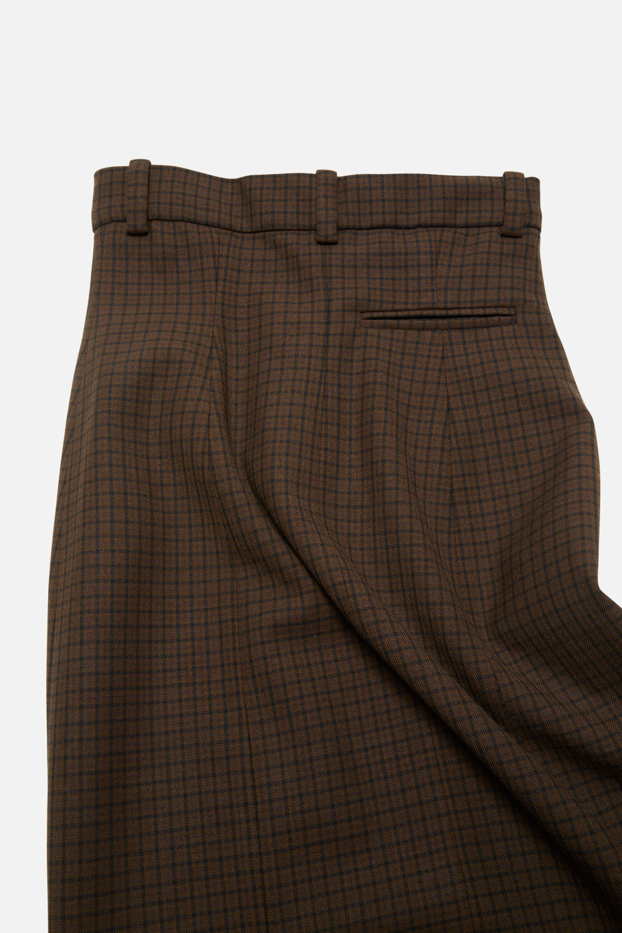 Wool check skirt - Multi brown - 5