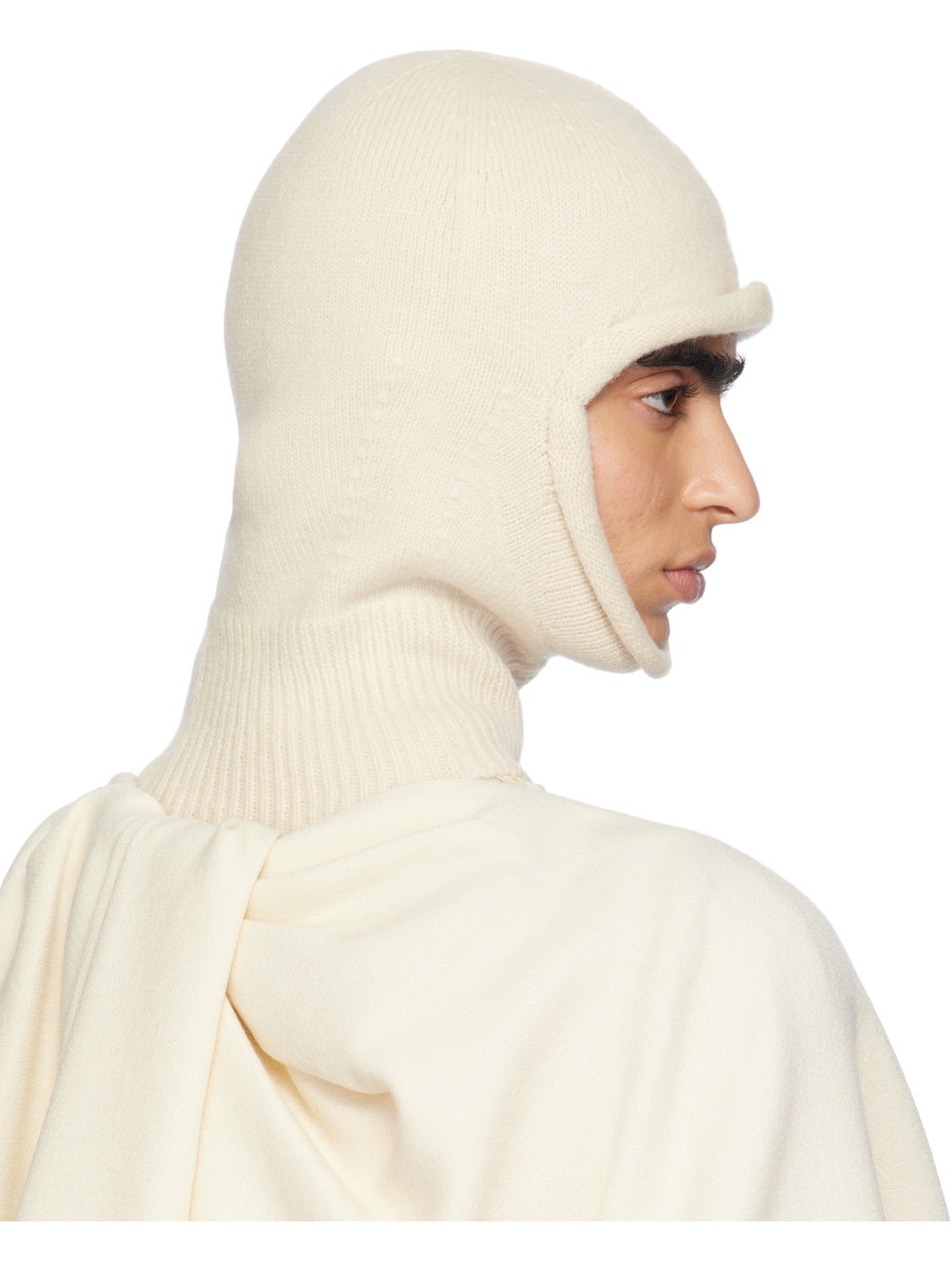 Off-White Chunky Wool Balaclava - 3