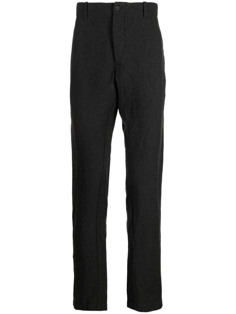 felted straight-leg trousers - 1