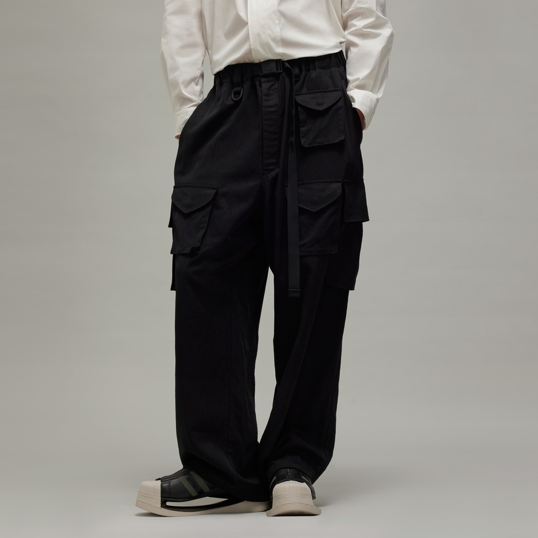 Y-3 Washed Twill Cargo Pants - 2
