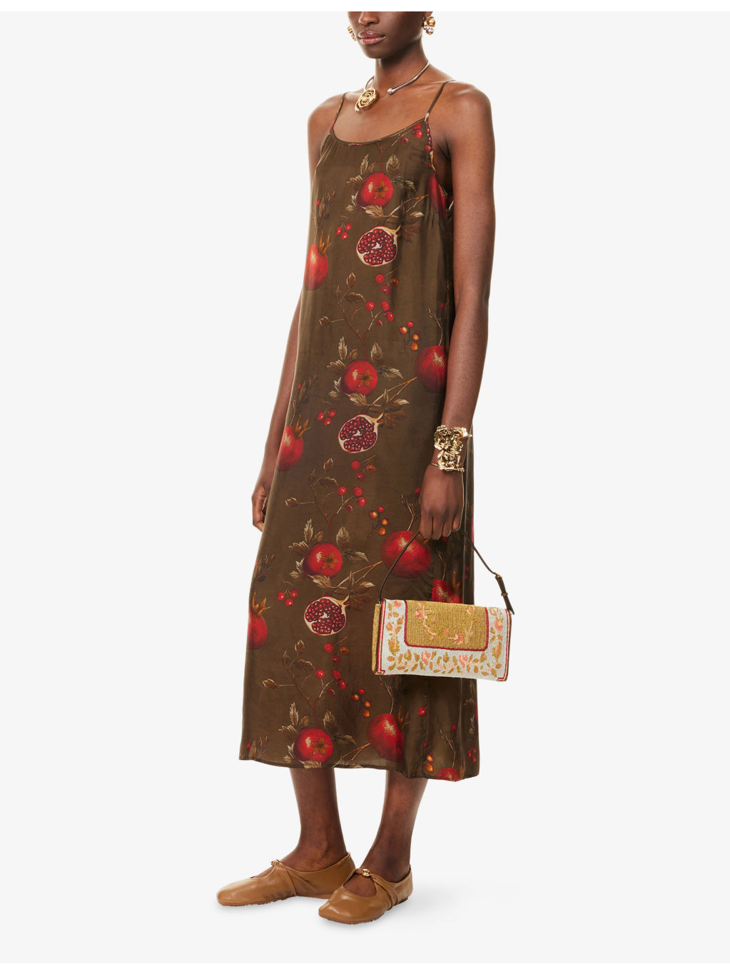 Anaya Shoulder-Straps Woven Midi Dress - 2