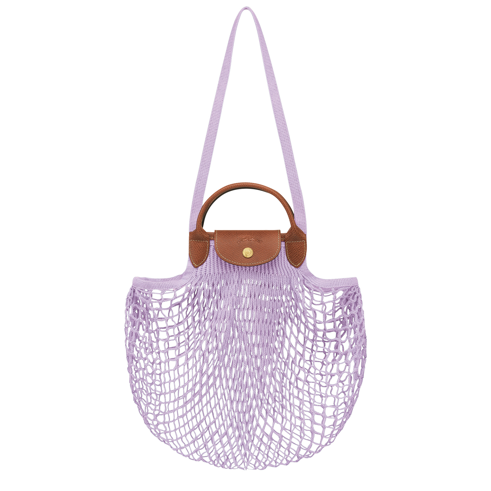 Le Pliage filet L Mesh bag Lilac - Canvas - 1