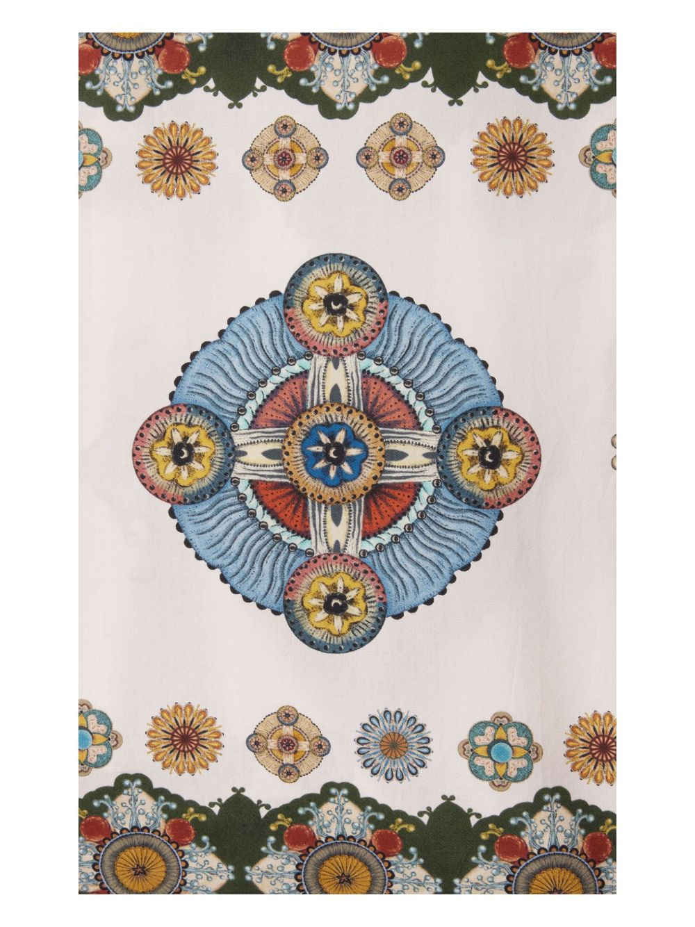 placeé print puff-sleeve dress - 5