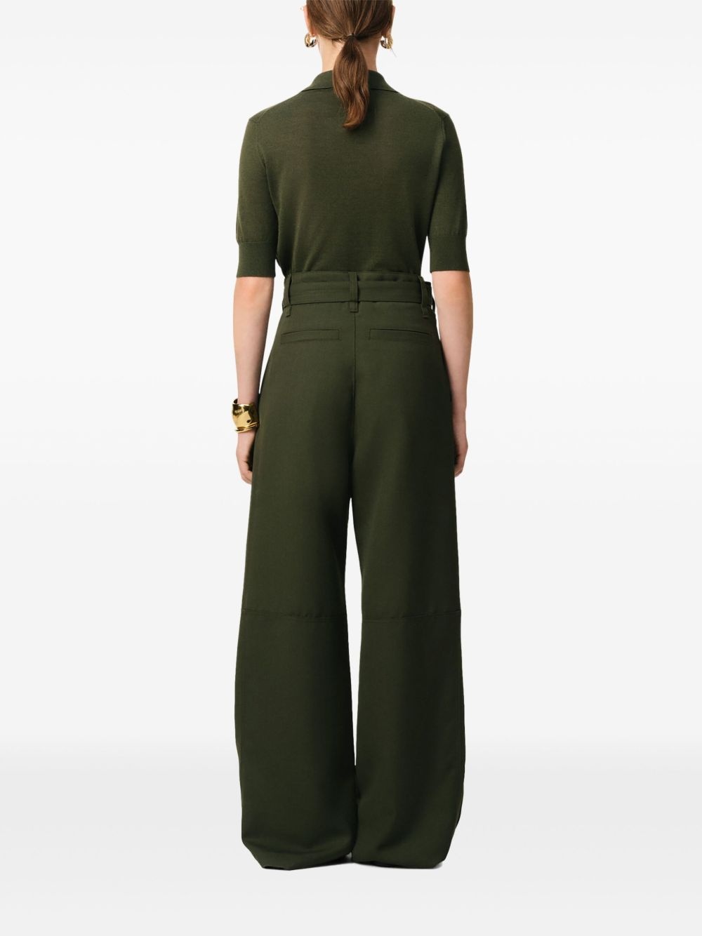 wool cargo pants - 4