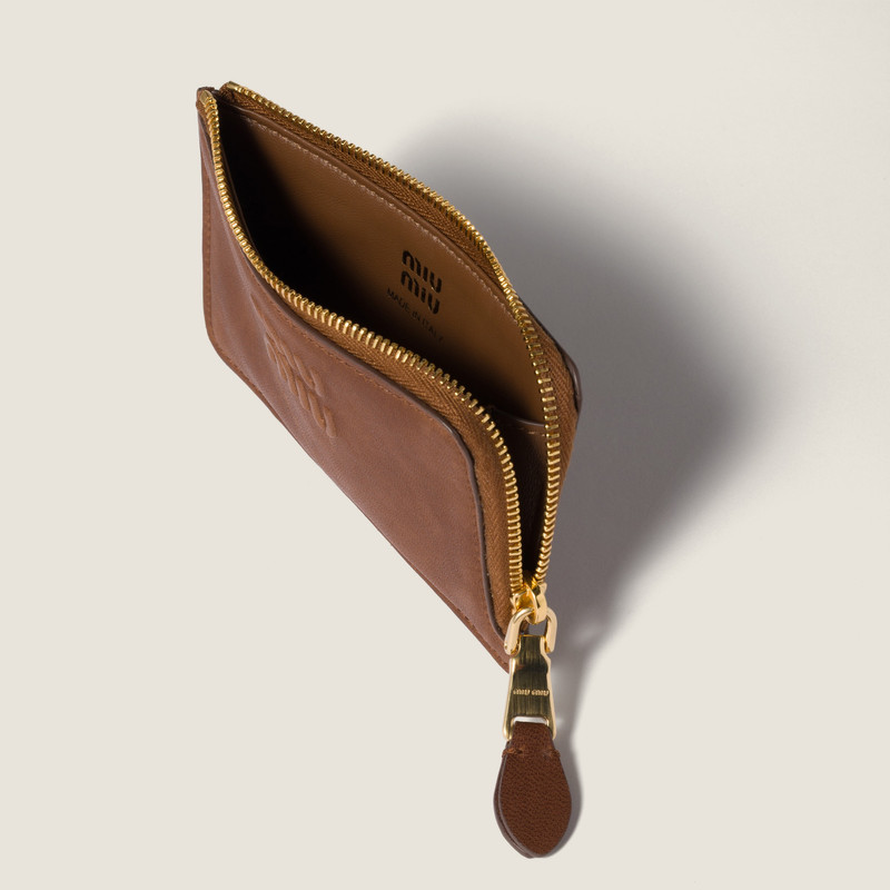 Miu Miu Nappa leather envelope card holder outlook