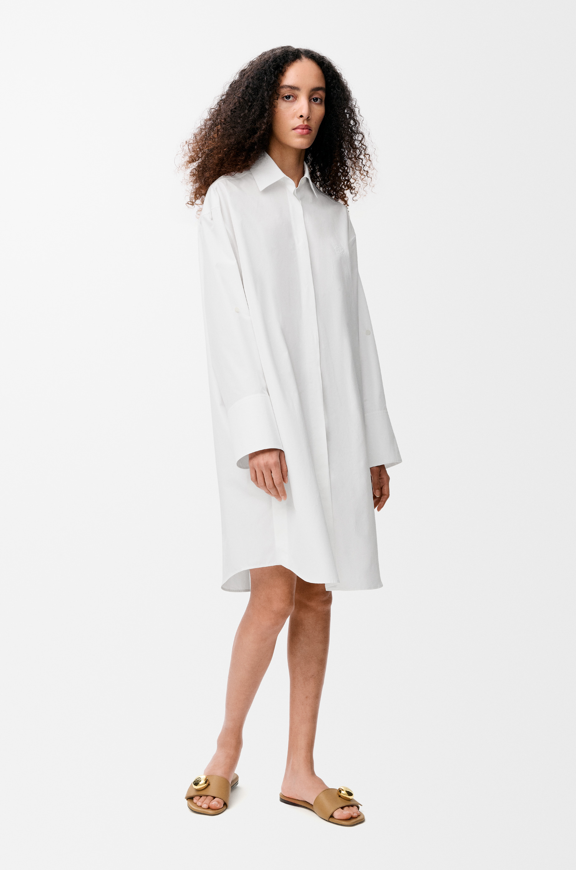 Shirt dress in cotton - 3