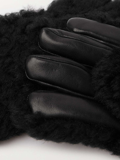 Bottega Veneta Shearling and Leather Gloves outlook