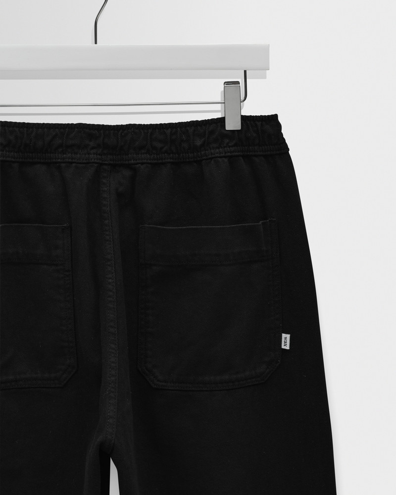 Hyde - Black Organic Cotton Twill Straight Fit Trousers 7