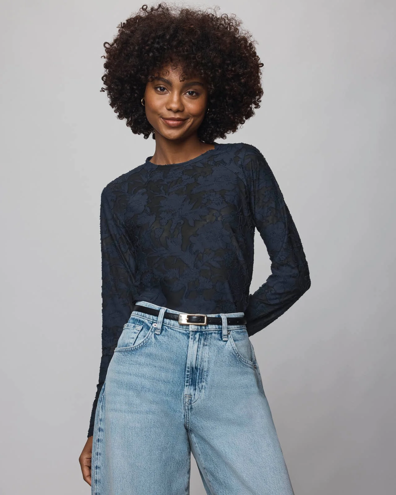 Cecelia Floral Long Sleeve Tee - 1