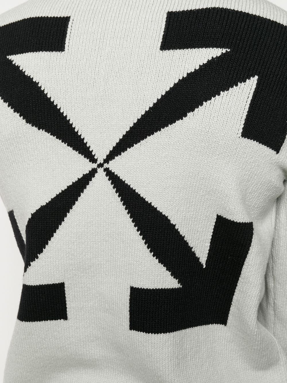 diagonal stripe Arrows intarsia jumper - 5