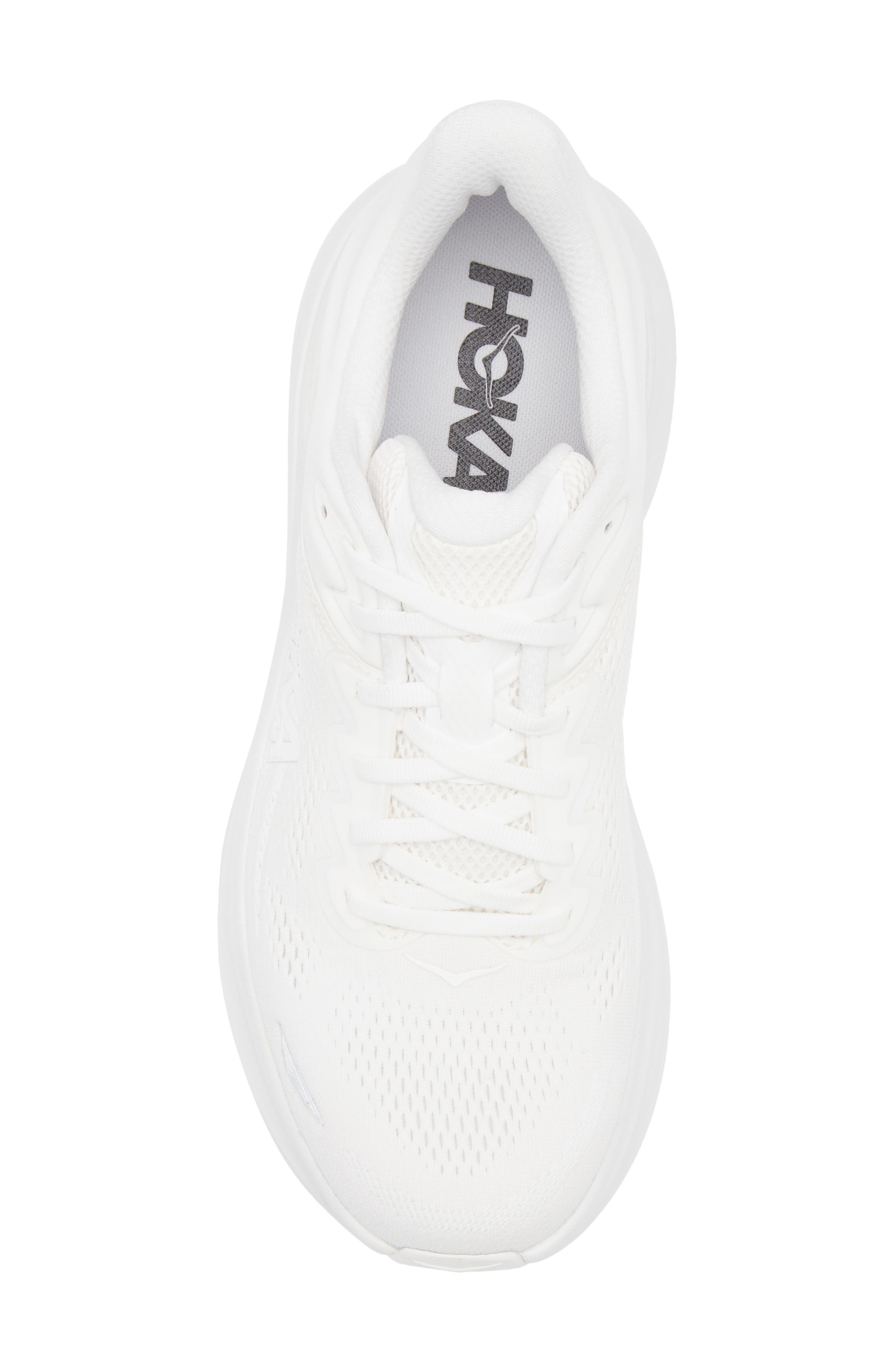 HOKA Bondi 9 Running Shoe in White /White at Nordstrom - 5