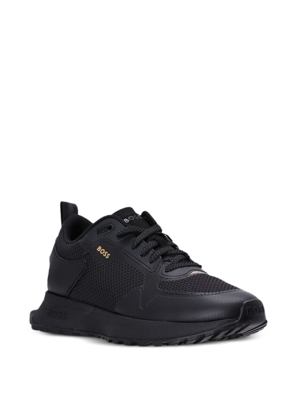 mesh-embellished low-top sneakers - 2