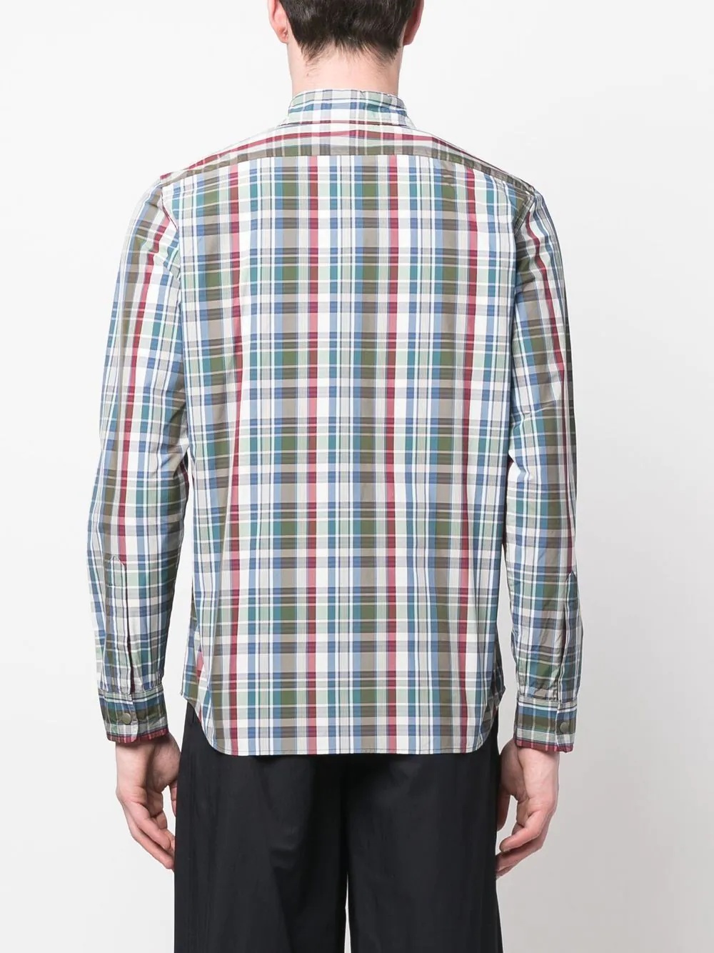 check print long sleeve shirt - 4