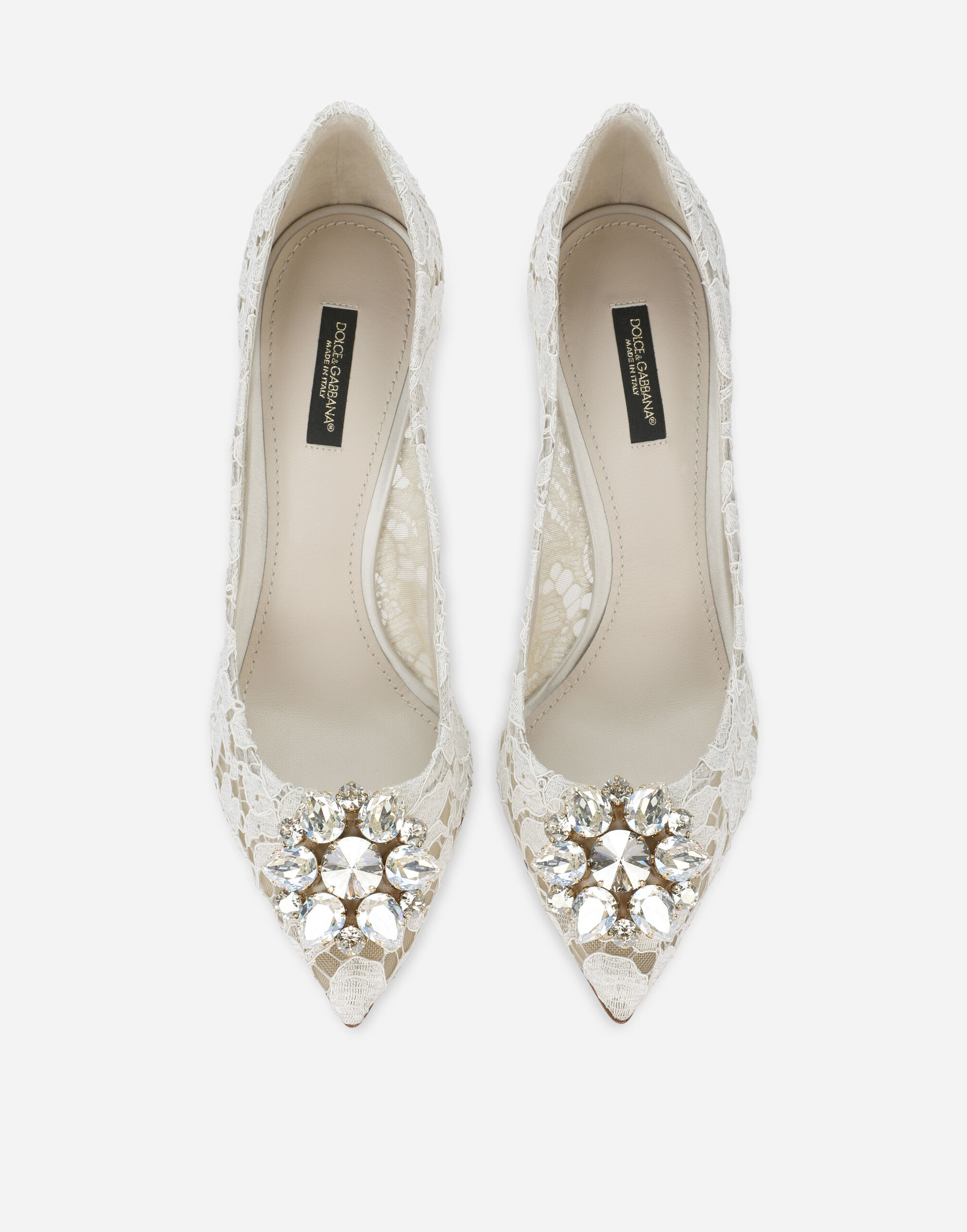 Pump in Taormina lace with crystals - 4