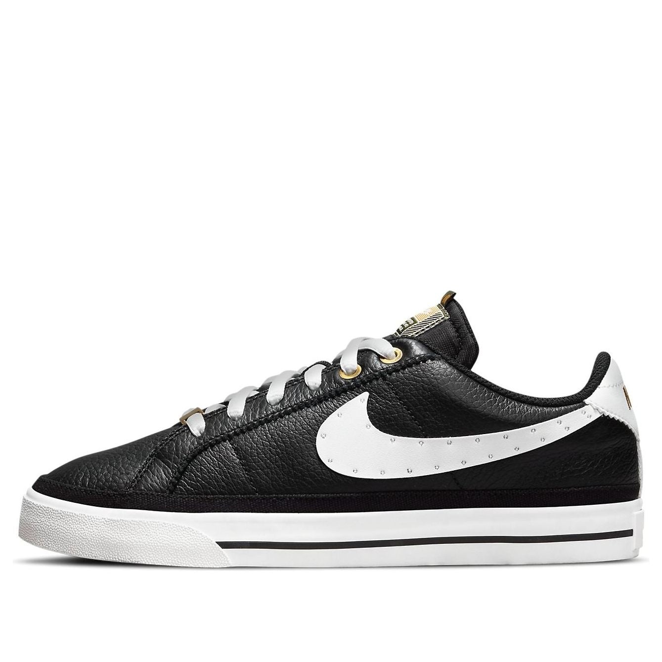 (WMNS) Nike Serena Williams Design Crew x Court Legacy 'Black Metallic Gold' DJ1454-001 - 1