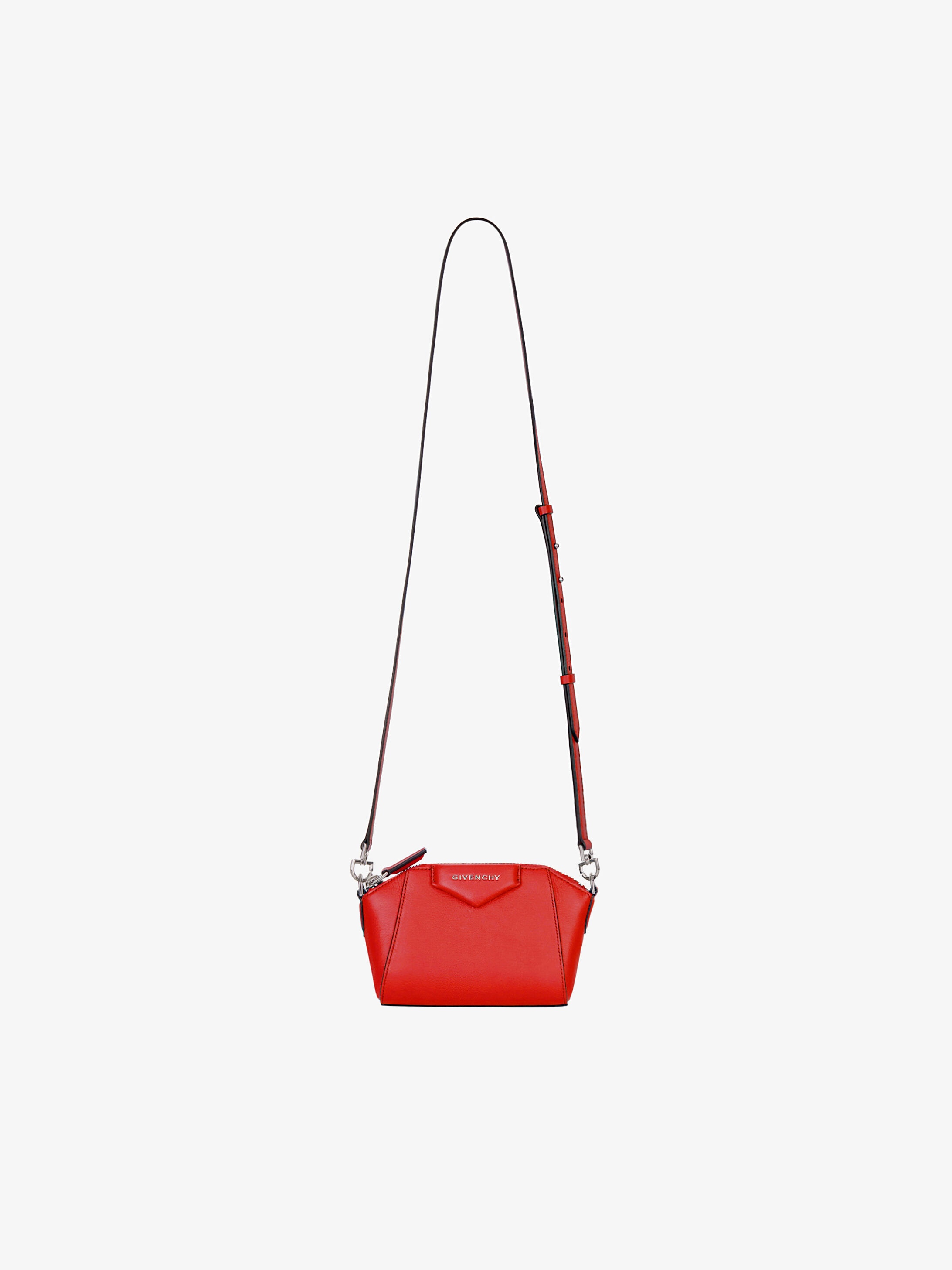 MINI ANTIGONA BAG IN GRAINED LEATHER - 1