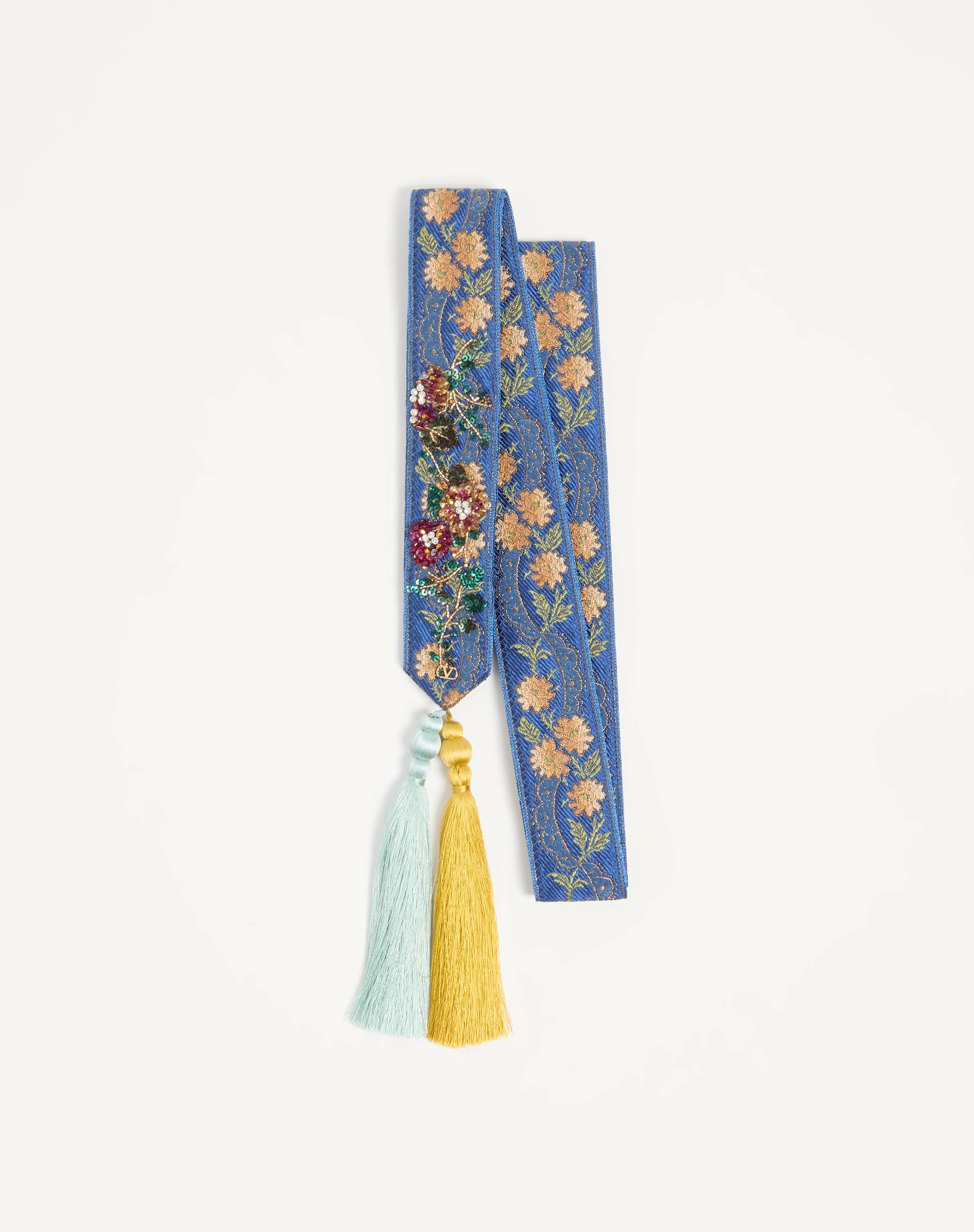 EMBROIDERED VISCOSE BANDEAU SCARF - 1