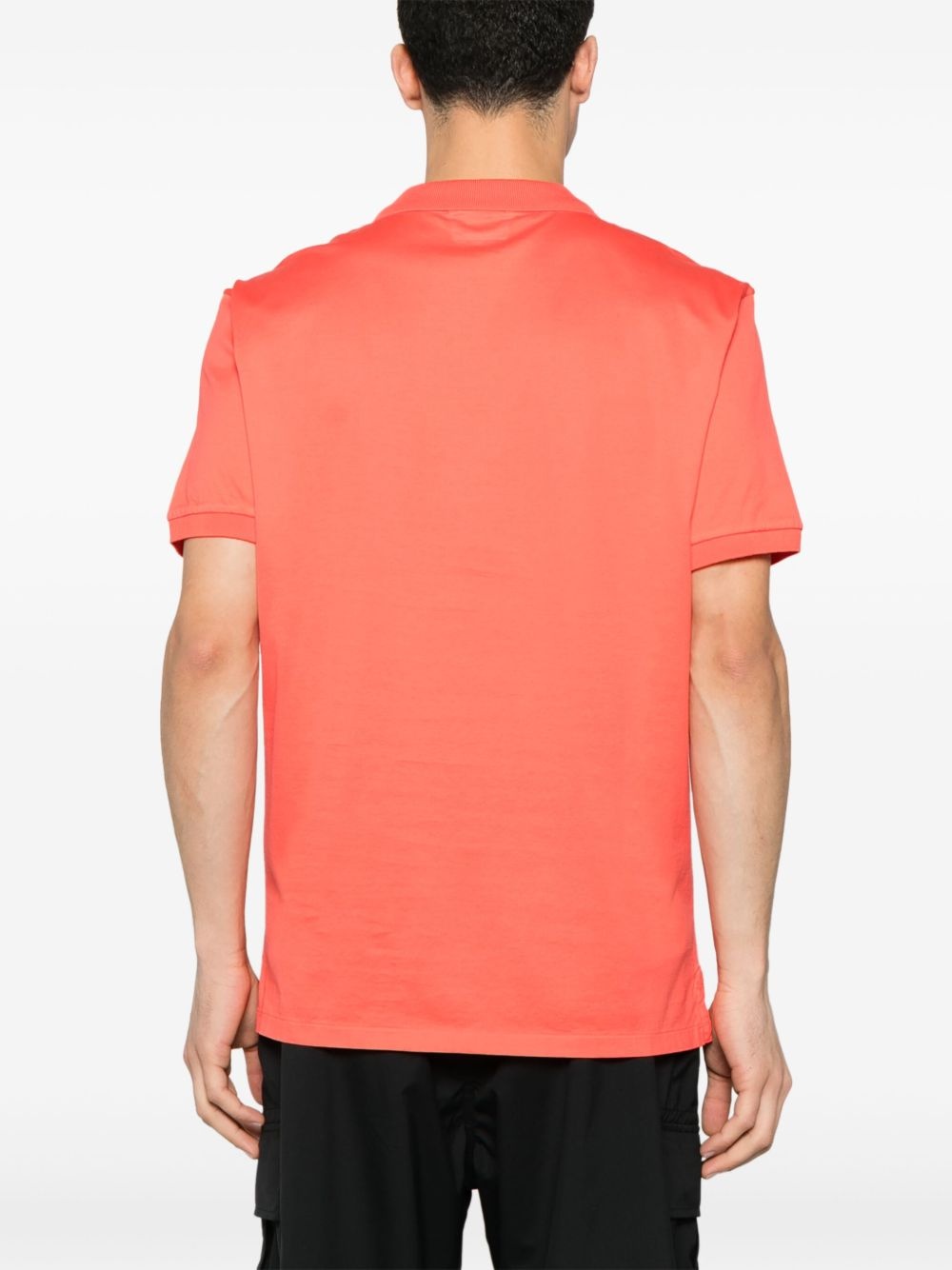 logo-patch polo shirt - 3