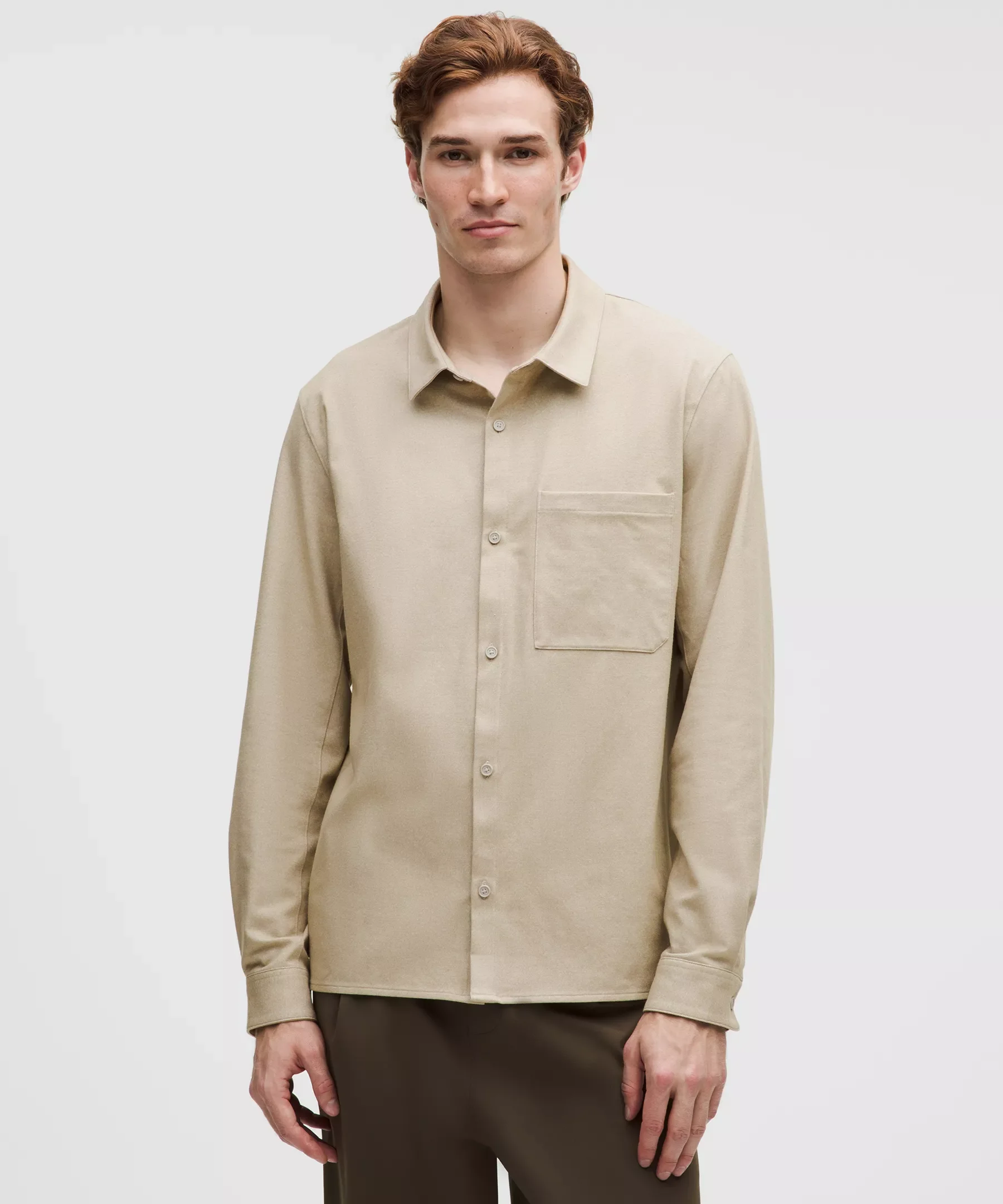Brushed Woven Overshirt - 1