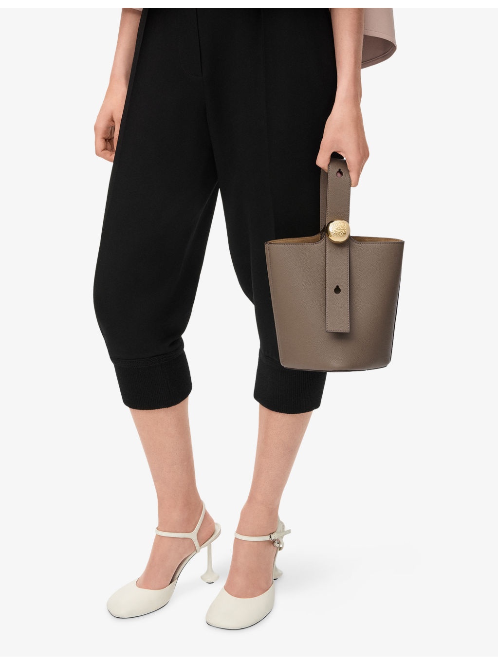Pebble Mini Leather Bucket Bag - 2