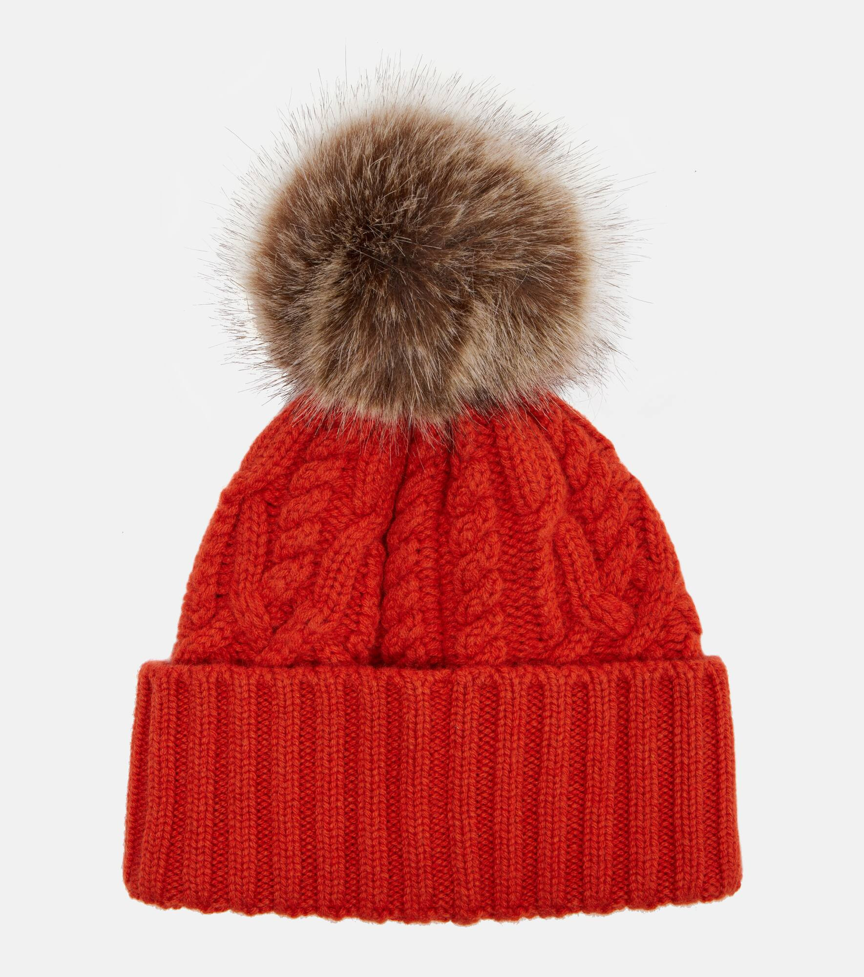 Cable-knit cashmere and wool-blend beanie - 4