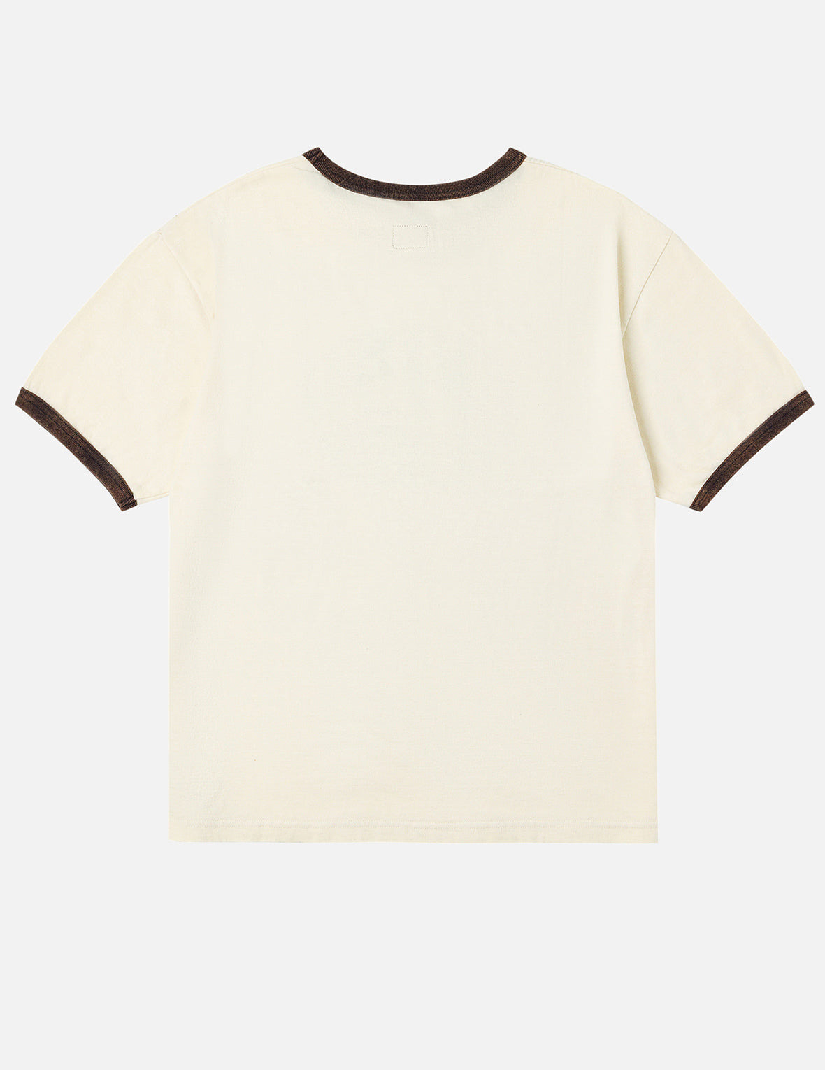 Washed Seagull and Logo Print Regular Fit Ringer T-shirt - 2